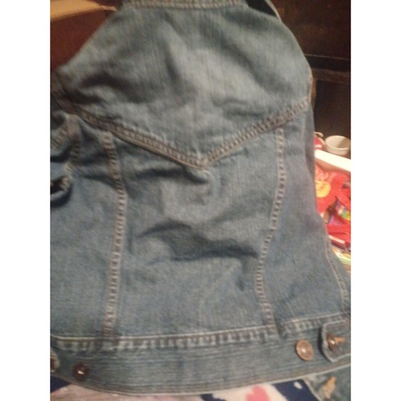 Vintage Womens Lee Rider Blue Denim Jean Jacket S XS Closest Staple Medium Wash - Picture 3 of 3